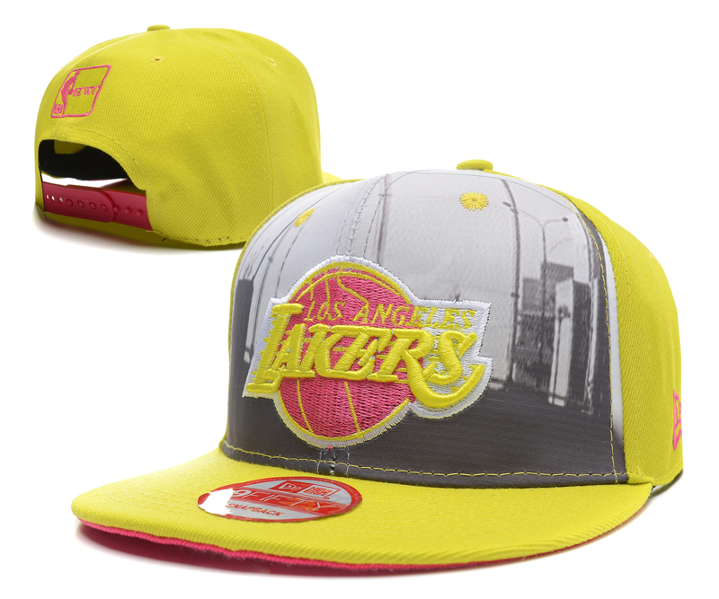 NBA Los Angeles Lakers NE Snapback Hat #134